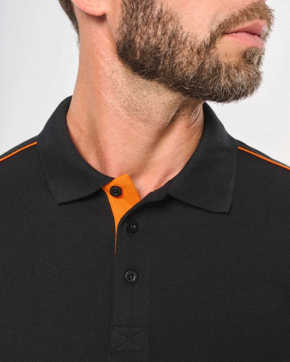Polos personnalisable WK. DESIGNED TO WORK Polo Day To Day contrasté manches courtes homme