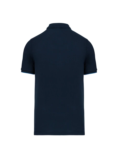 WK. DESIGNED TO WORK Polo Day To Day contrasté manches courtes homme /api/colors/58ae6b2e-fbb9-40aa-aa97-acbeba9ce4e7 personnalisable