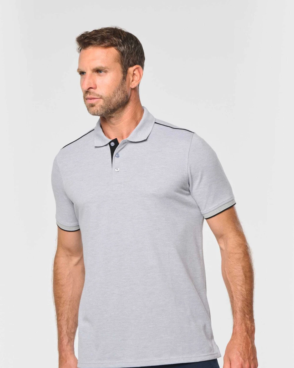 Polos personnalisable WK. DESIGNED TO WORK Polo Day To Day contrasté manches courtes homme