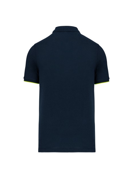 WK. DESIGNED TO WORK Polo Day To Day contrasté manches courtes homme /api/colors/d66395df-2ca0-431e-8797-a9b81fc48a88 personnalisable