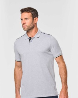 Polo Day To Day contrasté manches courtes homme