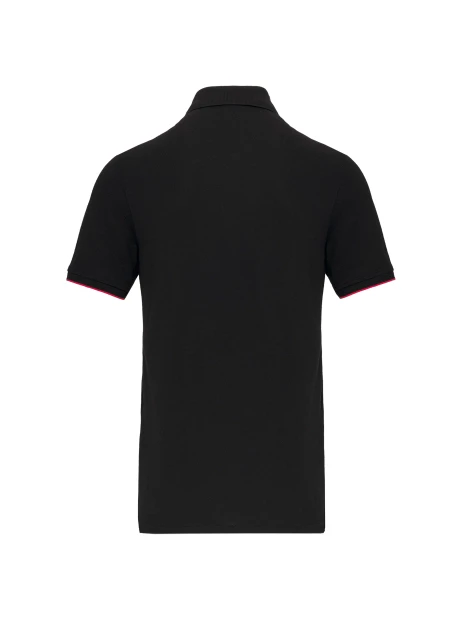 WK. DESIGNED TO WORK Polo Day To Day contrasté manches courtes homme /api/colors/408d50a3-bca9-4bb6-a04b-5019e7abc8dd personnalisable