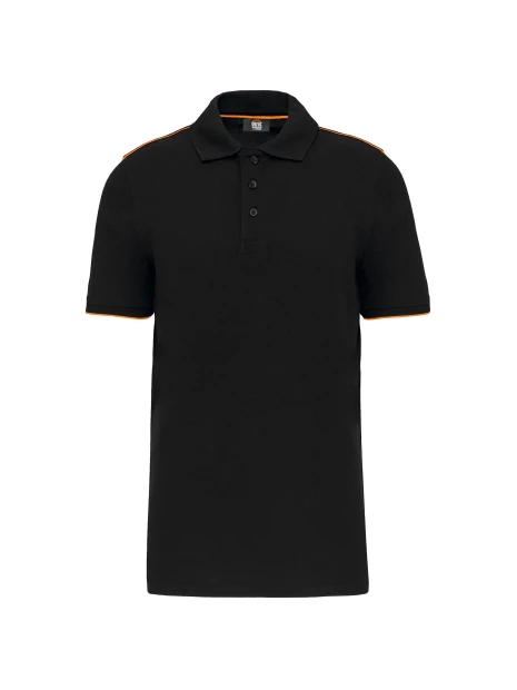 WK. DESIGNED TO WORK Polo Day To Day contrasté manches courtes homme /api/colors/f6473df6-5ff7-425a-9b26-f0846ae4f1b4 personnalisable