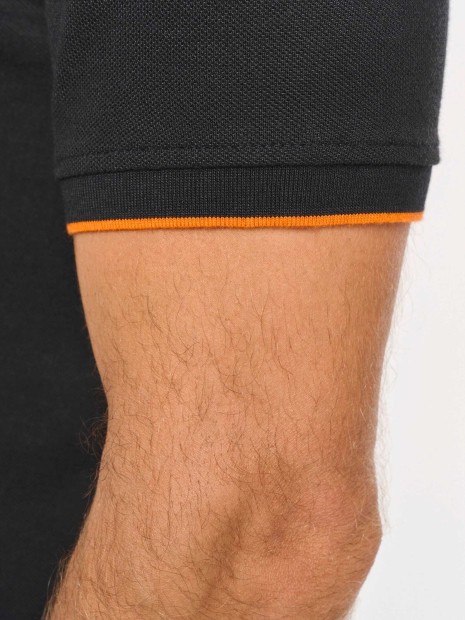 Polos à personnaliser WK. DESIGNED TO WORK Polo Day To Day contrasté manches courtes homme 