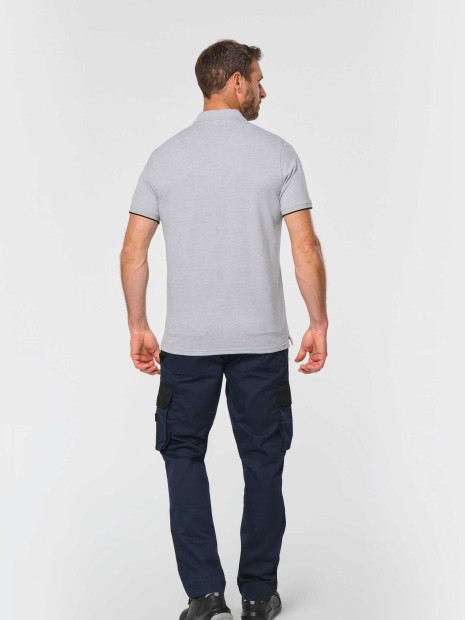 Polos à personnaliser WK. DESIGNED TO WORK Polo Day To Day contrasté manches courtes homme 