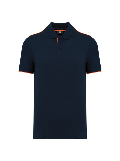 WK. DESIGNED TO WORK Polo Day To Day contrasté manches courtes homme /api/colors/4aa10cb8-ec49-4df5-89ba-a5619ab34e1d personnalisable