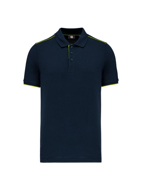 WK. DESIGNED TO WORK Polo Day To Day contrasté manches courtes homme /api/colors/d66395df-2ca0-431e-8797-a9b81fc48a88 personnalisable