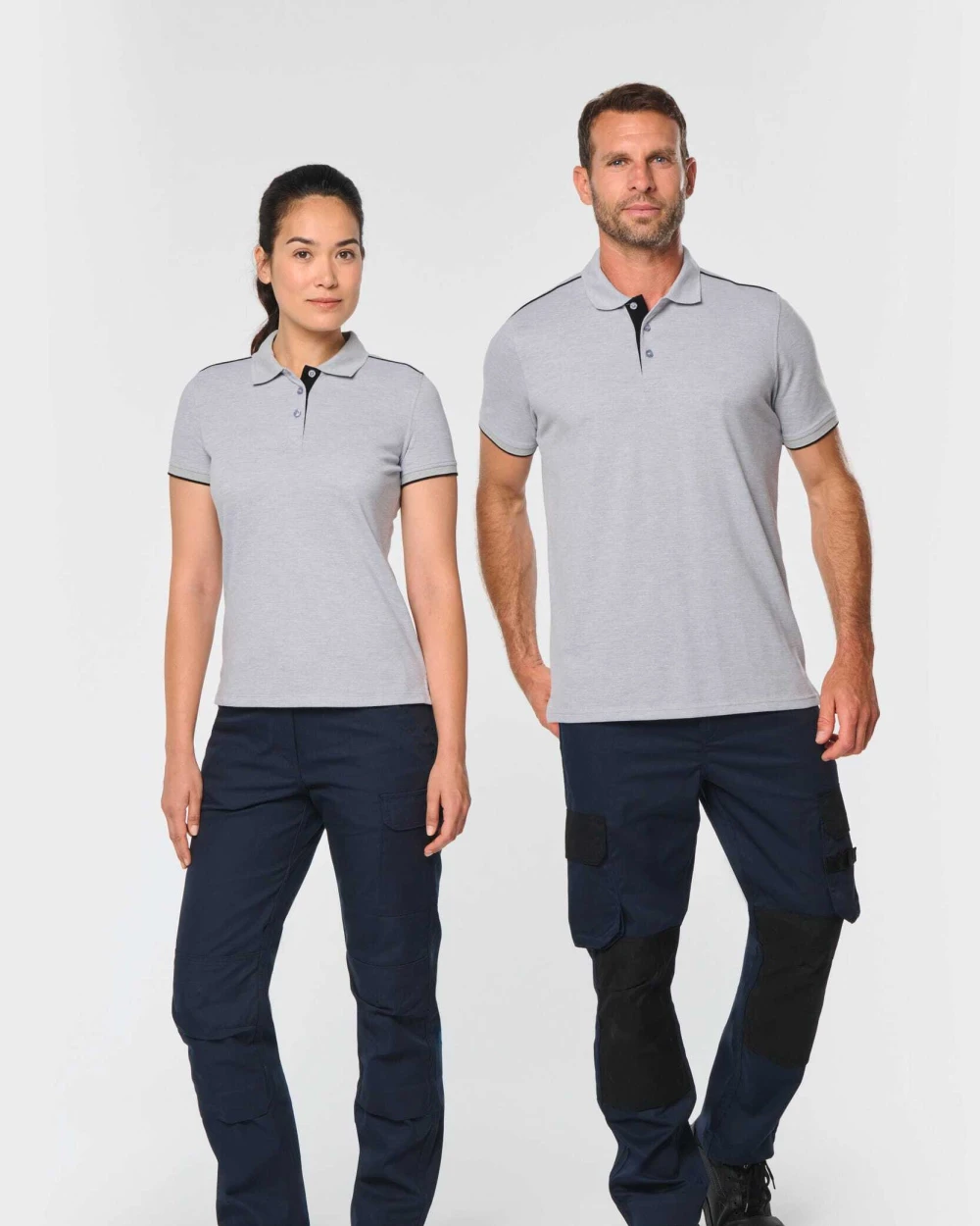 Polo's WK. DESIGNED TO WORK Contrasterende polo Day To Day korte mouwen voor bedrukking &amp; borduring