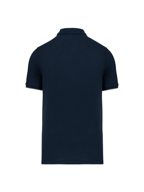 WK. DESIGNED TO WORK Polo Day To Day contrasté manches courtes homme /api/colors/a9afae7b-228f-455f-8532-82abab428f1e personnalisable