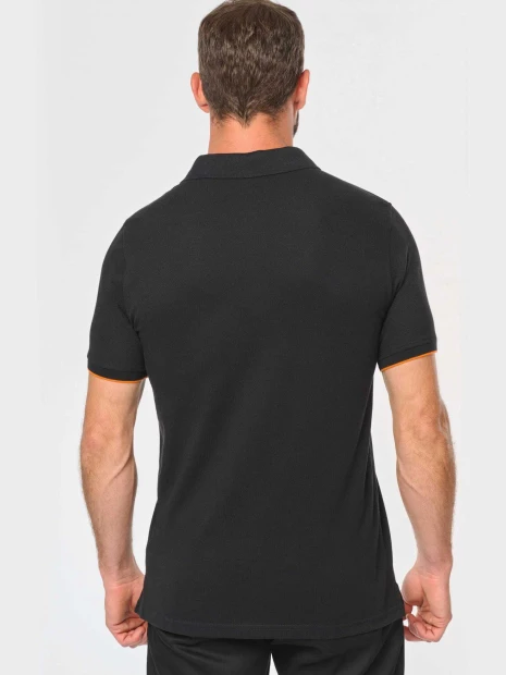 Polos à personnaliser WK. DESIGNED TO WORK Polo Day To Day contrasté manches courtes homme 