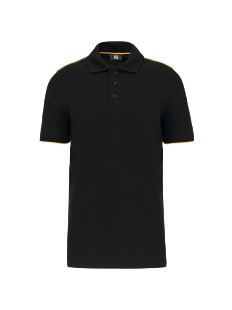 WK. DESIGNED TO WORK Polo Day To Day contrasté manches courtes homme /api/colors/e00f7052-bead-472c-ad39-3174d0f0e6f7 personnalisable