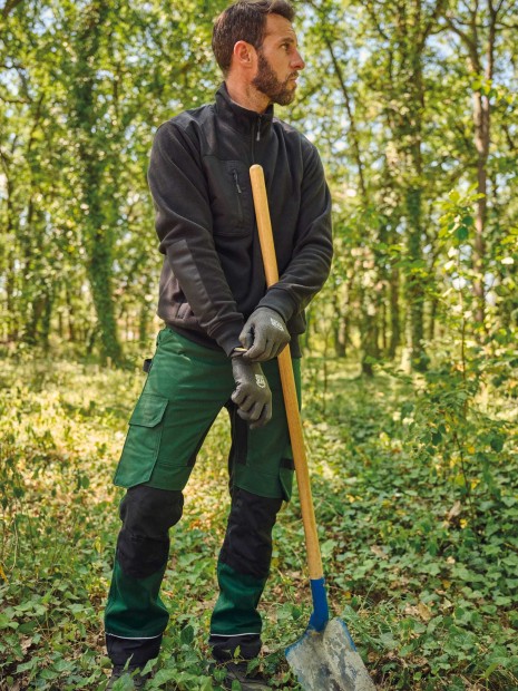 Laines polaires à personnaliser WK. DESIGNED TO WORK Polaire écoresponsable col zippé unisexe 