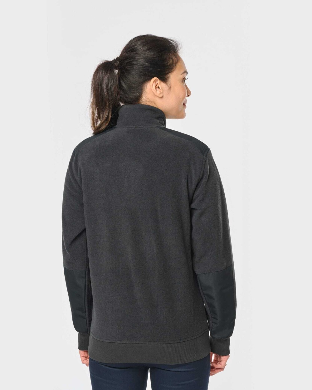 WK. DESIGNED TO WORK Umweltfreundlicher Fleecepullover mit Reißverschlusskragen, Unisex Polar Fleeces personalisierbar