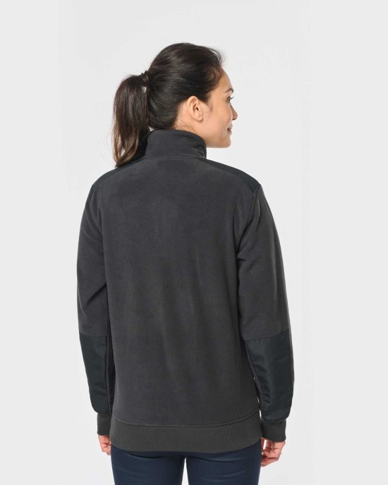 Laines polaires personnalisable Wk. Designed To Work Polaire écoresponsable col zippé unisexe