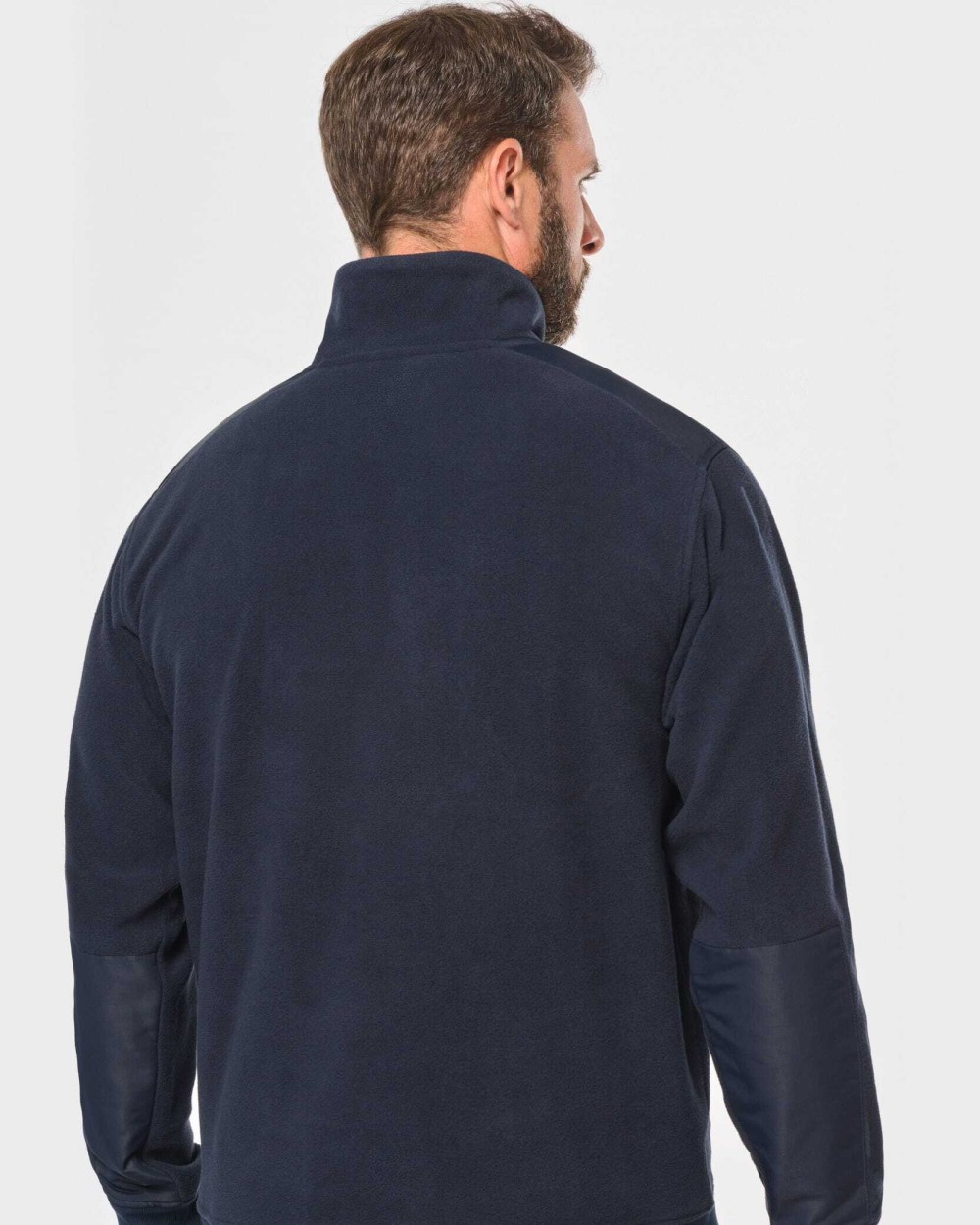 WK. DESIGNED TO WORK Umweltfreundlicher Fleecepullover mit Reißverschlusskragen, Unisex Polar Fleeces personalisierbar