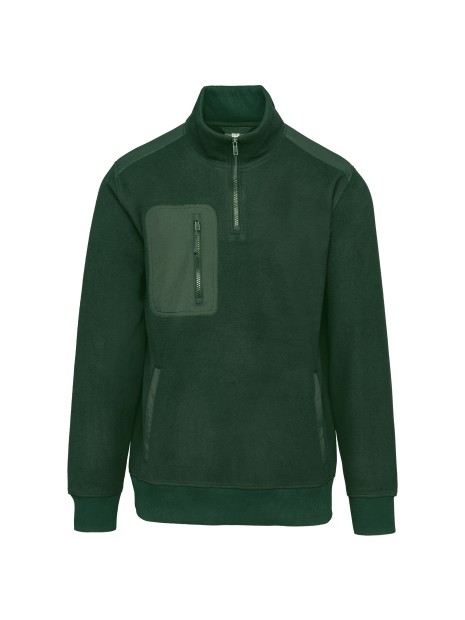 WK. DESIGNED TO WORK Polaire écoresponsable col zippé unisexe /api/colors/04ff5422-733a-4283-80b4-be8cd0eba314 personnalisable