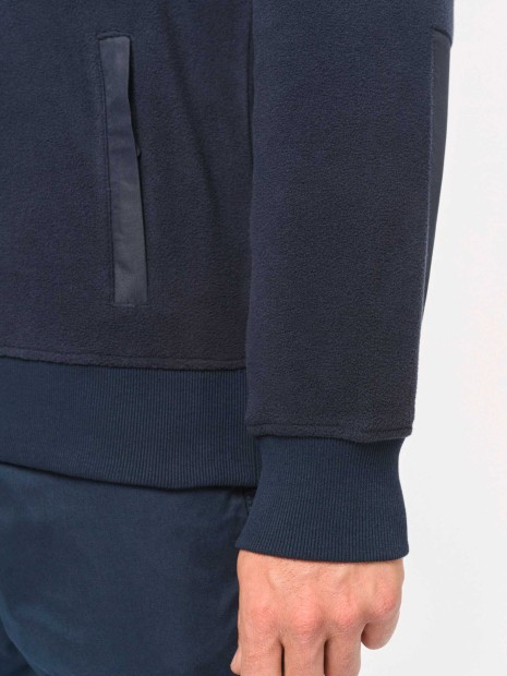 Laines polaires à personnaliser WK. DESIGNED TO WORK Polaire écoresponsable col zippé unisexe 