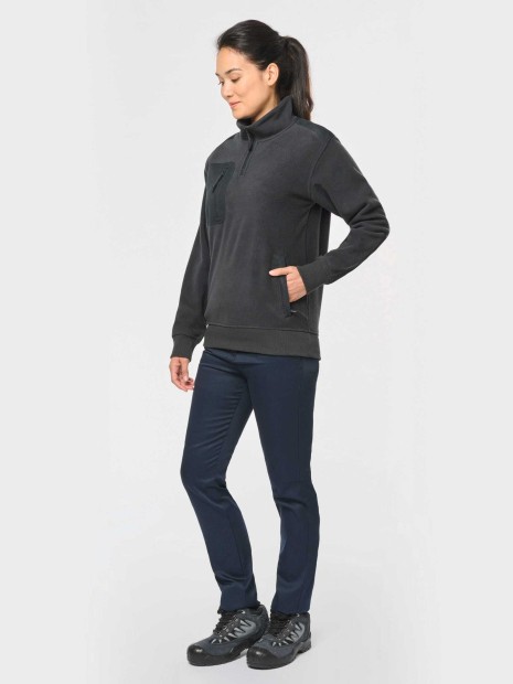 Laines polaires à personnaliser WK. DESIGNED TO WORK Polaire écoresponsable col zippé unisexe 