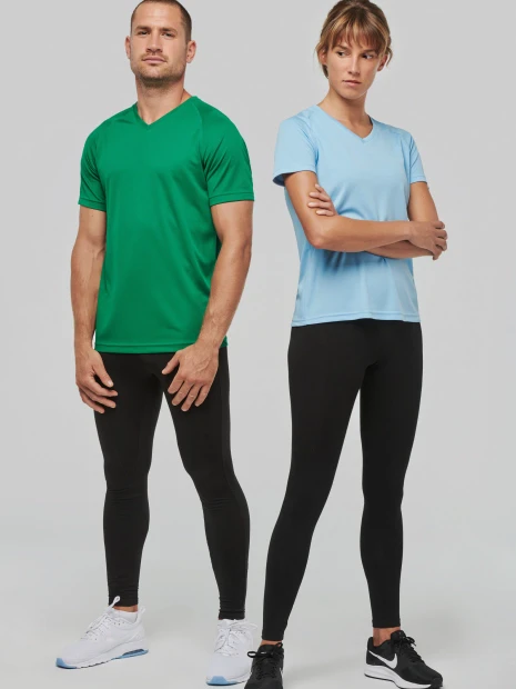 T-Shirts à personnaliser PROACT T-shirt de sport manches courtes col v homme 