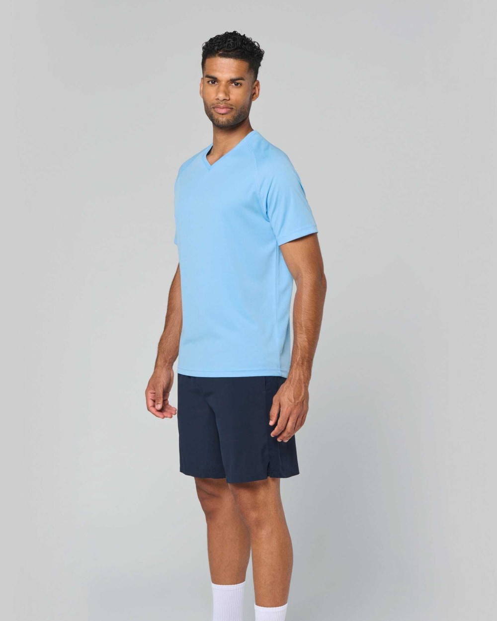 PROACT Herren Kurzarm-Sportshirt mit V-Ausschnitt T-Shirts personalisierbar