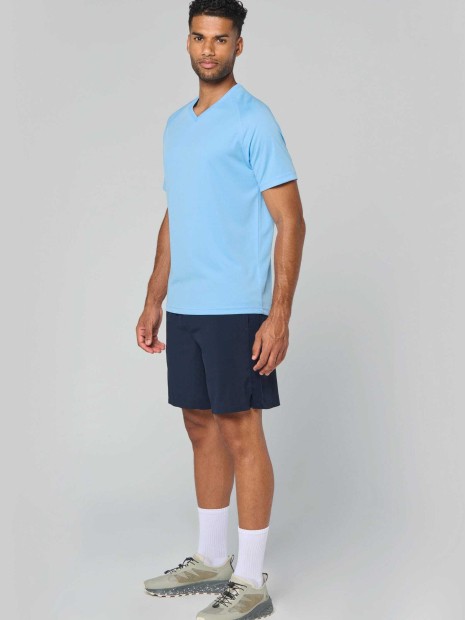 T-Shirts à personnaliser PROACT T-shirt de sport manches courtes col v homme 