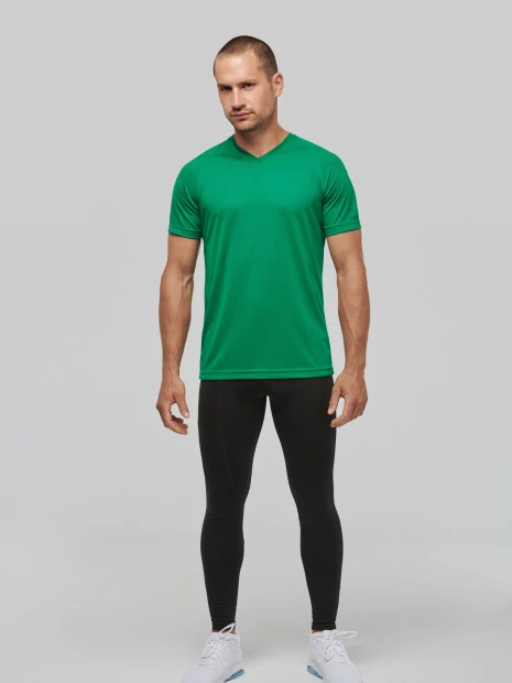T-Shirts à personnaliser PROACT T-shirt de sport manches courtes col v homme 