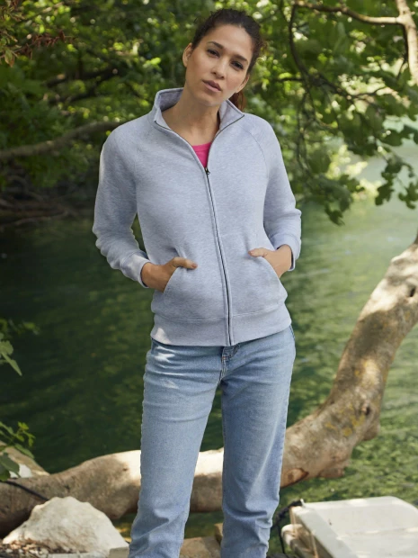 Sweat-shirts à personnaliser FOL Veste femme molleton zippée Premium (62-116-0) 