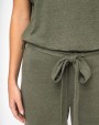 Robes personnalisable SPASSO Combinaison en maille manches courtes en lin femme