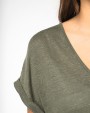 Robes personnalisable SPASSO Combinaison en maille manches courtes en lin femme