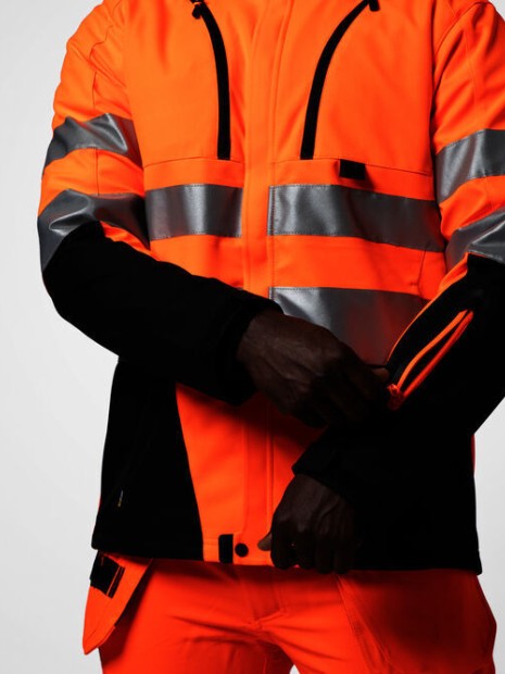 Softshells à personnaliser PROJOB 6419 PARKA SOFTSHELL - EN ISO 20471 CLASSE 3/2 