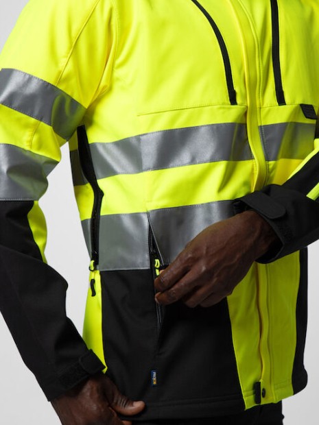 Softshells à personnaliser PROJOB 6419 PARKA SOFTSHELL - EN ISO 20471 CLASSE 3/2 