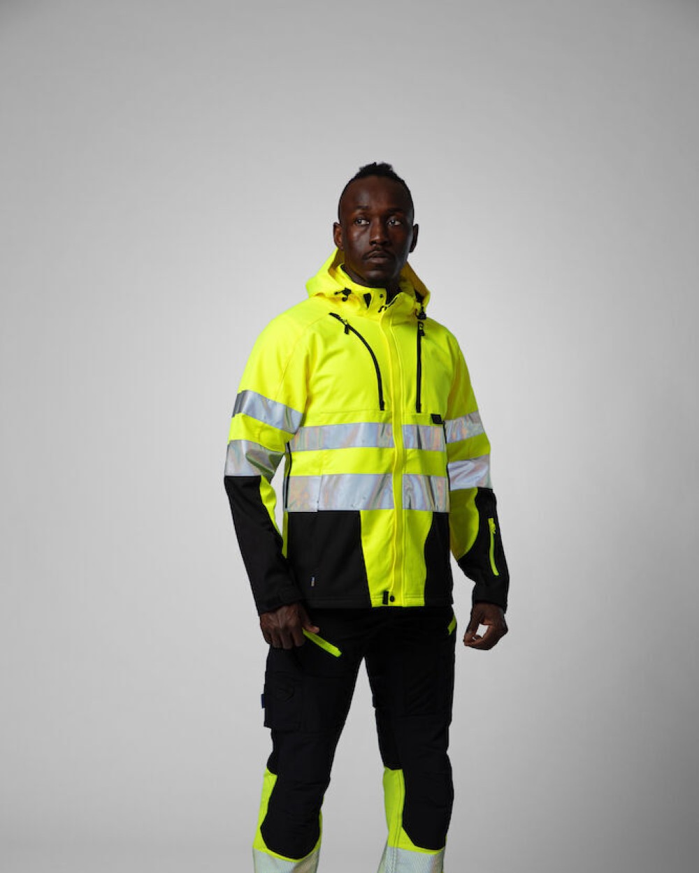 Softshells personnalisable PROJOB 6419 PARKA SOFTSHELL - EN ISO 20471 CLASSE 3/2