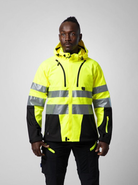 Softshells à personnaliser PROJOB 6419 PARKA SOFTSHELL - EN ISO 20471 CLASSE 3/2 