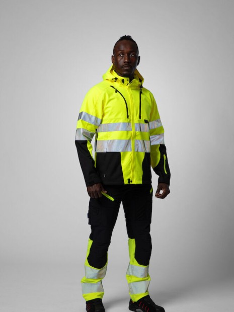 Softshells à personnaliser PROJOB 6419 PARKA SOFTSHELL - EN ISO 20471 CLASSE 3/2 