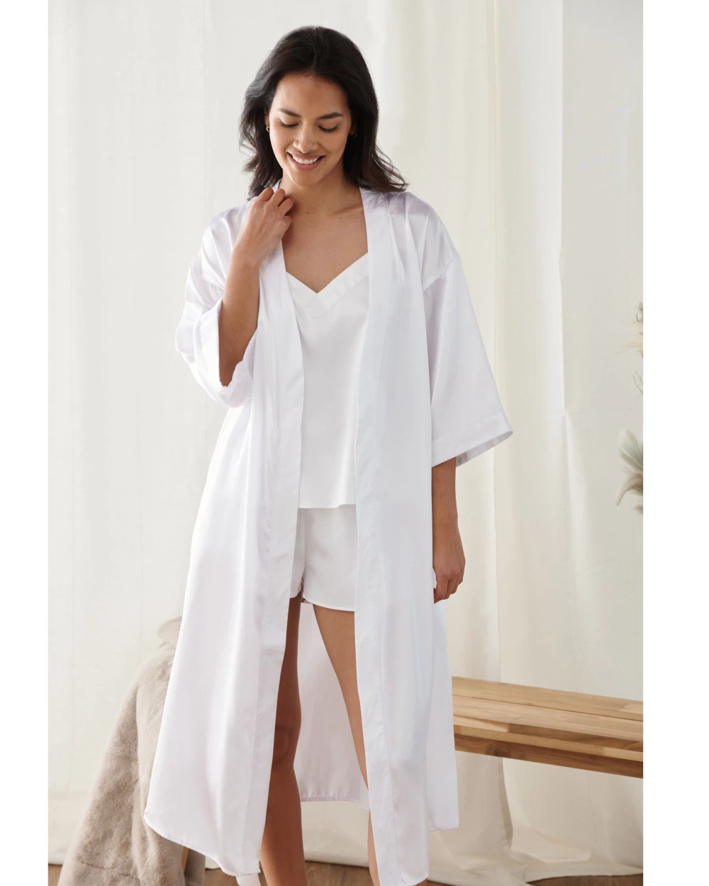 Jurken TOWEL-CITY LADIES SATIN ROBE voor bedrukking &amp; borduring