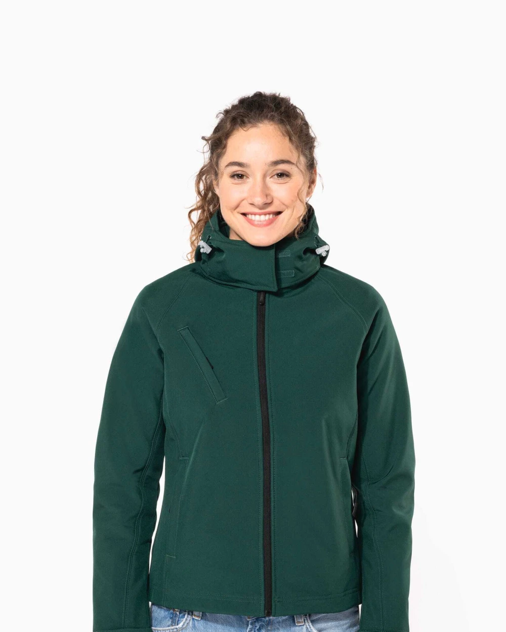 Softshells personnalisable KARIBAN Veste softshell à capuche amovible femme
