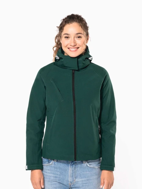 Softshells à personnaliser KARIBAN Veste softshell à capuche amovible femme 