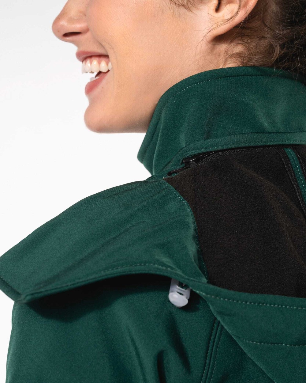 Softshells KARIBAN Dames softshell jas met afneembare capuchon voor bedrukking &amp; borduring