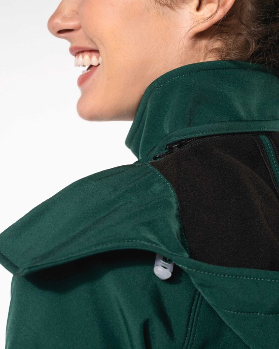 Softshells personnalisable Kariban Veste softshell à capuche amovible femme