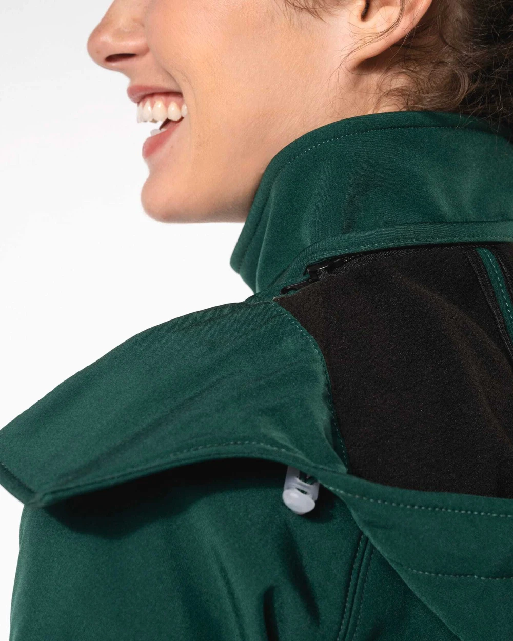 KARIBAN Damen Softshell-Jacke mit Abnehmbare Kapuze Softshells personalisierbar