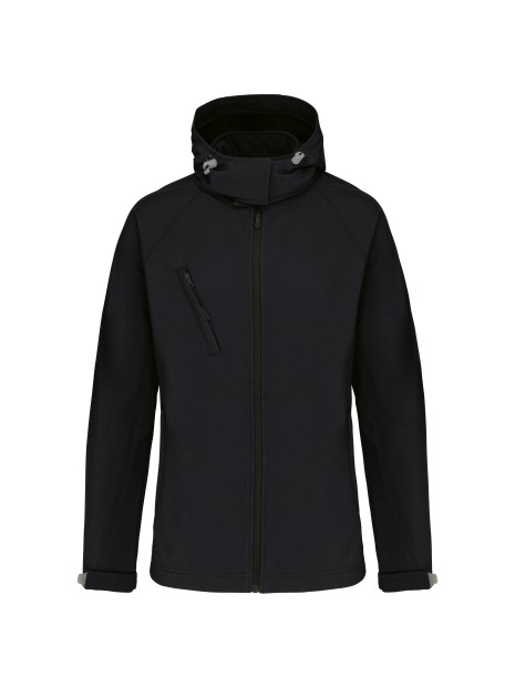 KARIBAN Veste softshell à capuche amovible femme /api/colors/b9fdad4a-5e94-45cb-8c03-c08b349b28c3 personnalisable