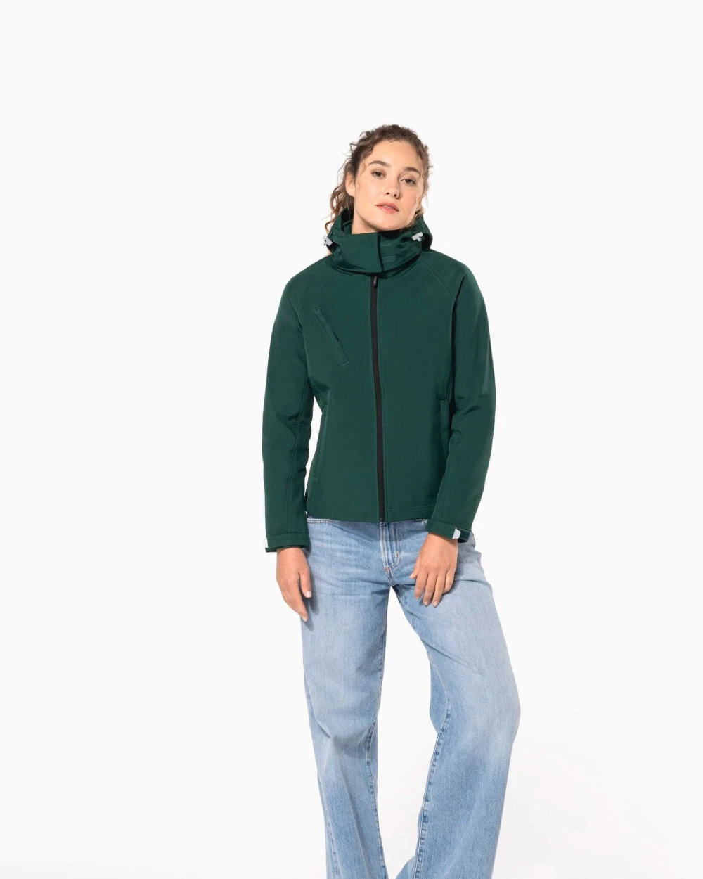 Softshells personnalisable KARIBAN Veste softshell à capuche amovible femme