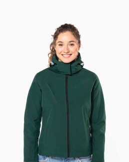 Veste softshell à capuche amovible femme