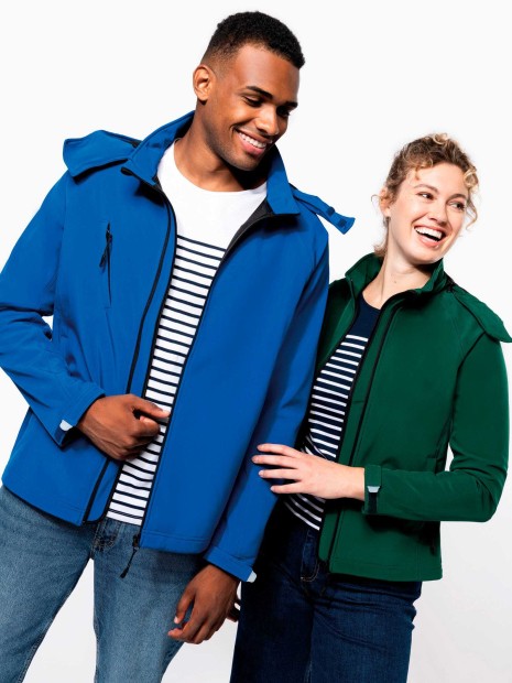 Softshells à personnaliser KARIBAN Veste softshell à capuche amovible femme 