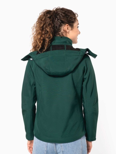 Softshells à personnaliser KARIBAN Veste softshell à capuche amovible femme 
