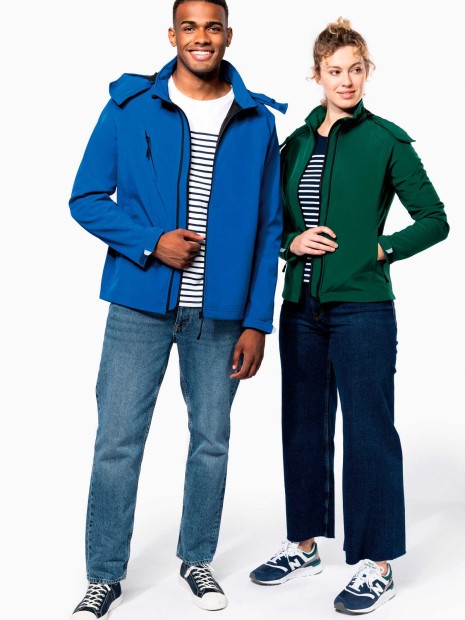 Softshells à personnaliser KARIBAN Veste softshell à capuche amovible femme 