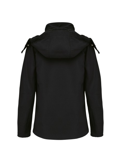 KARIBAN Veste softshell à capuche amovible femme /api/colors/b9fdad4a-5e94-45cb-8c03-c08b349b28c3 personnalisable