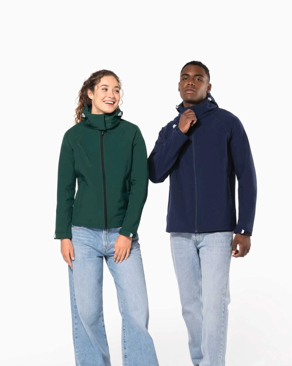 Softshells personnalisable KARIBAN Veste softshell à capuche amovible femme