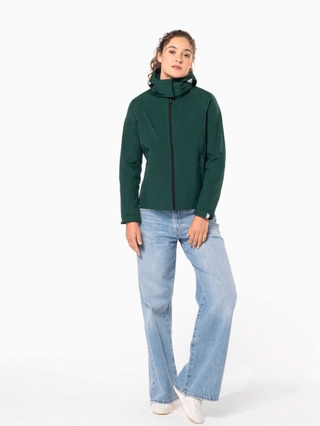 Softshells à personnaliser KARIBAN Veste softshell à capuche amovible femme 
