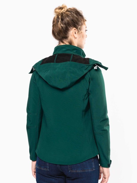 Softshells à personnaliser KARIBAN Veste softshell à capuche amovible femme 